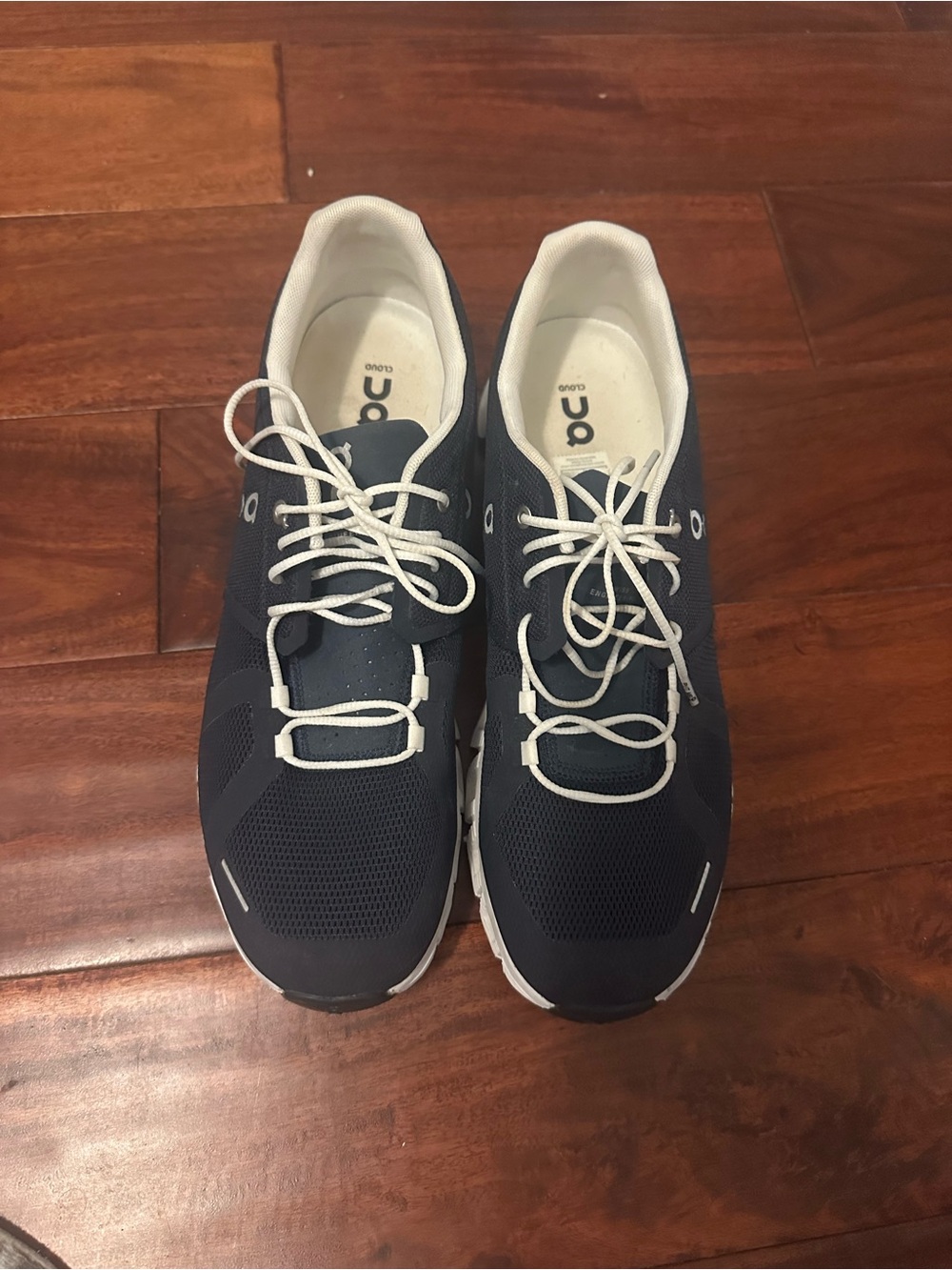 On Running Navy and White Men's Athletic Sneakers